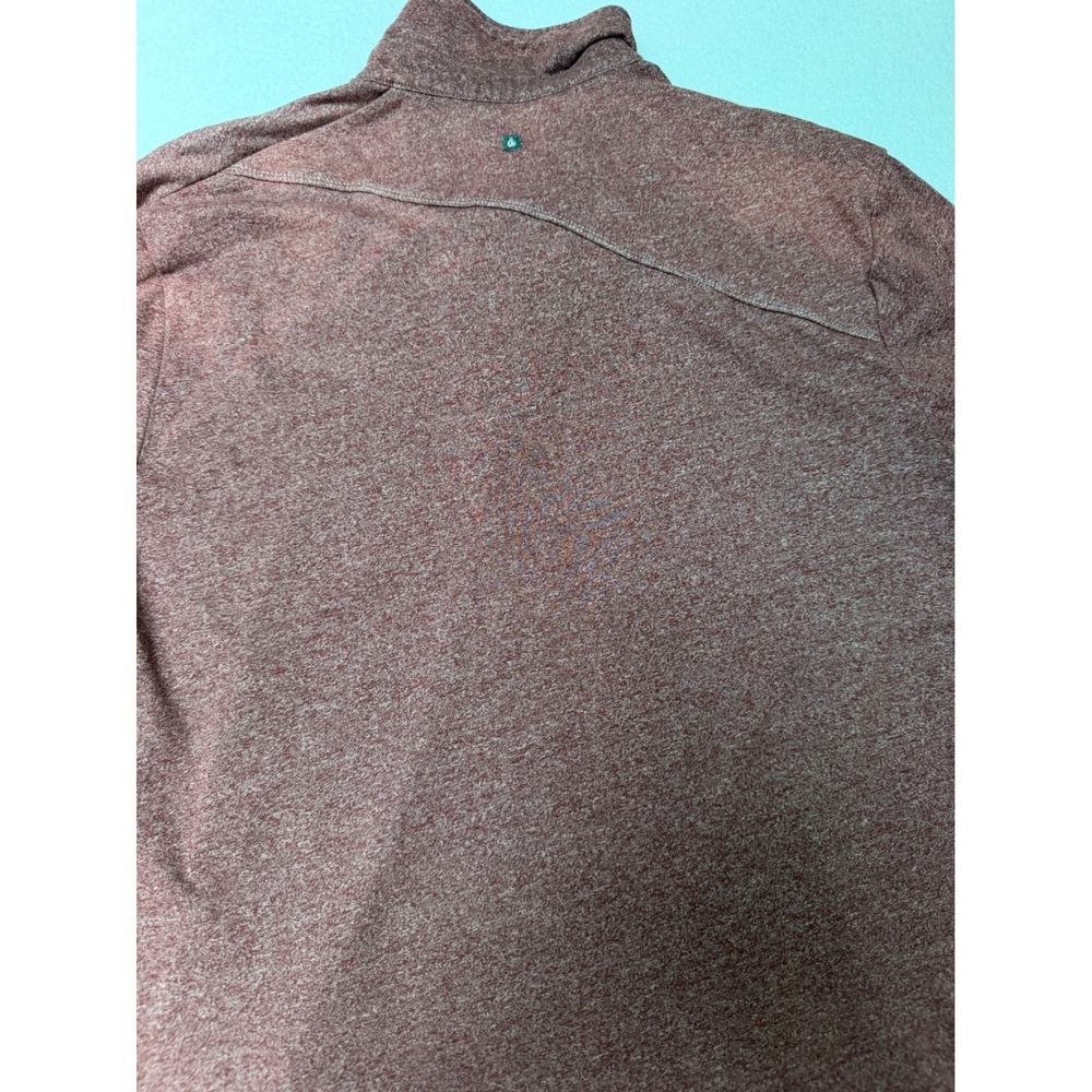 Volcom Wowzer Marled Polo Shirt Mens Large Burgundy Heather Short Sleeve - Picture 6 of 7